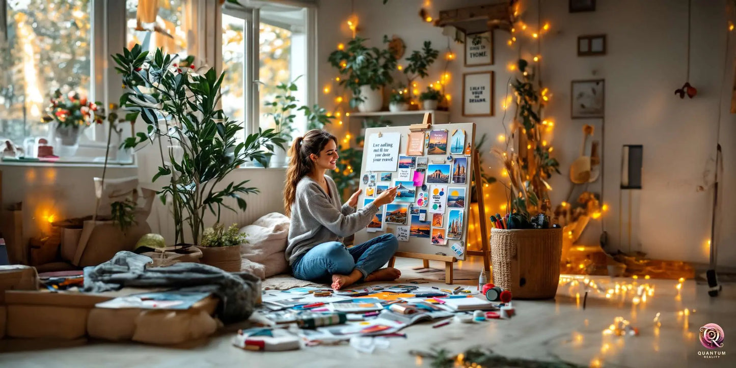 TABLICA MARZEŃ - JAK JĄ ZROBIĆ, ŻEBY NAPRAWDĘ DZIAŁAŁA – 5 KROKÓW DO WYMARZONEGO ŻYCIA - Quantum Reality